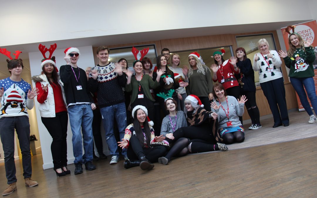 STUDENTS AND STAFF SHOW OFF THEIR JOLLY JUMPERS FOR CHARITY