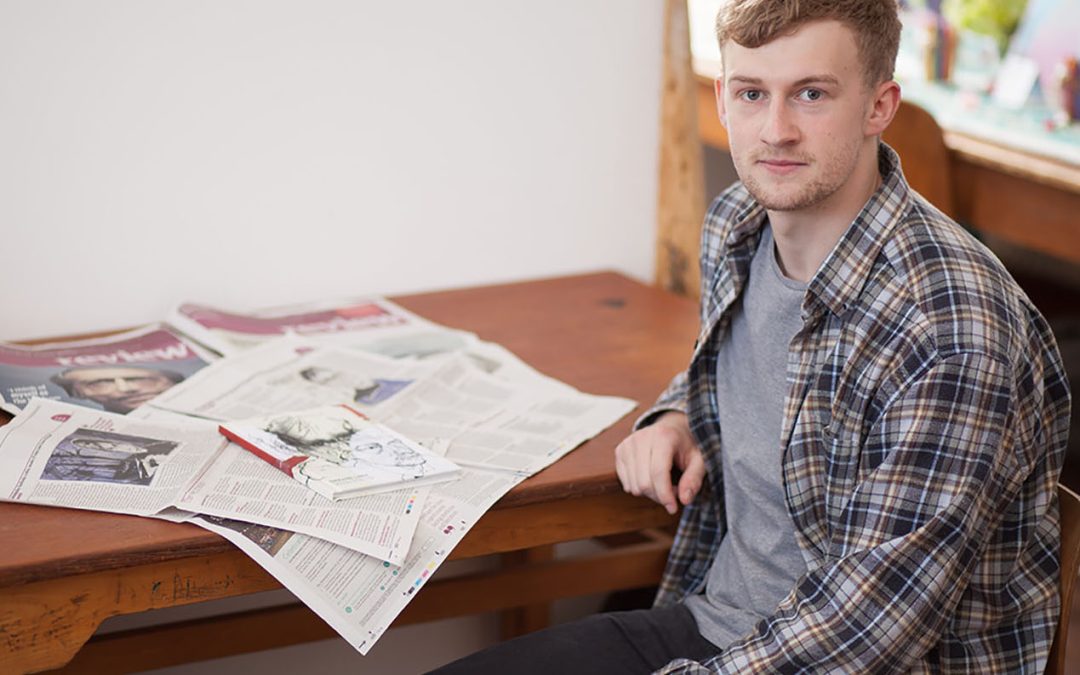 ALAN MAKES HIS ILLUSTRATIVE MARK ON NATIONAL NEWSPAPER