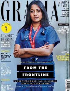 Front cover of Grazia magazine with photo by Amit Lenonn