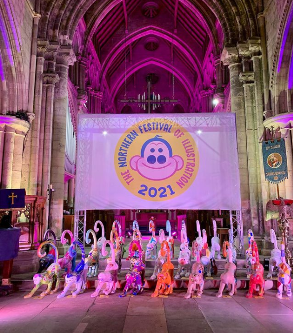 Festival of illustration’s monkeys raise almost £2.5K for Hartlepool Carers