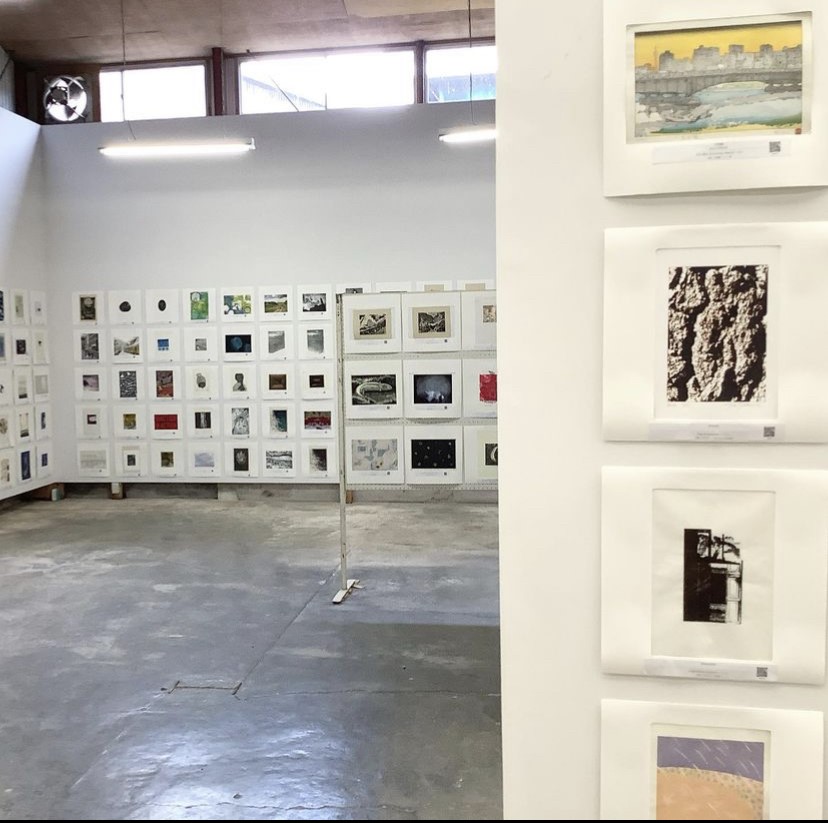 Japan, Exhibition, flyer, mini print, creative, art, festival, paper, awagami