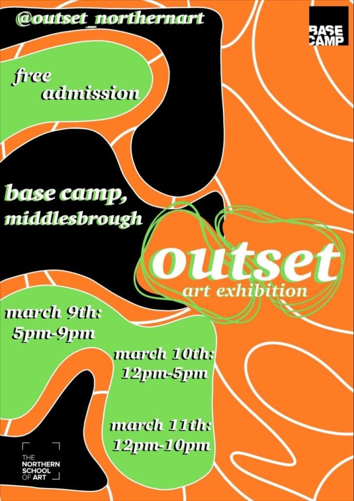 Outset collective, basecamp, Middlesbrough, fine art, scultpture, painting, abstract, contemporary art