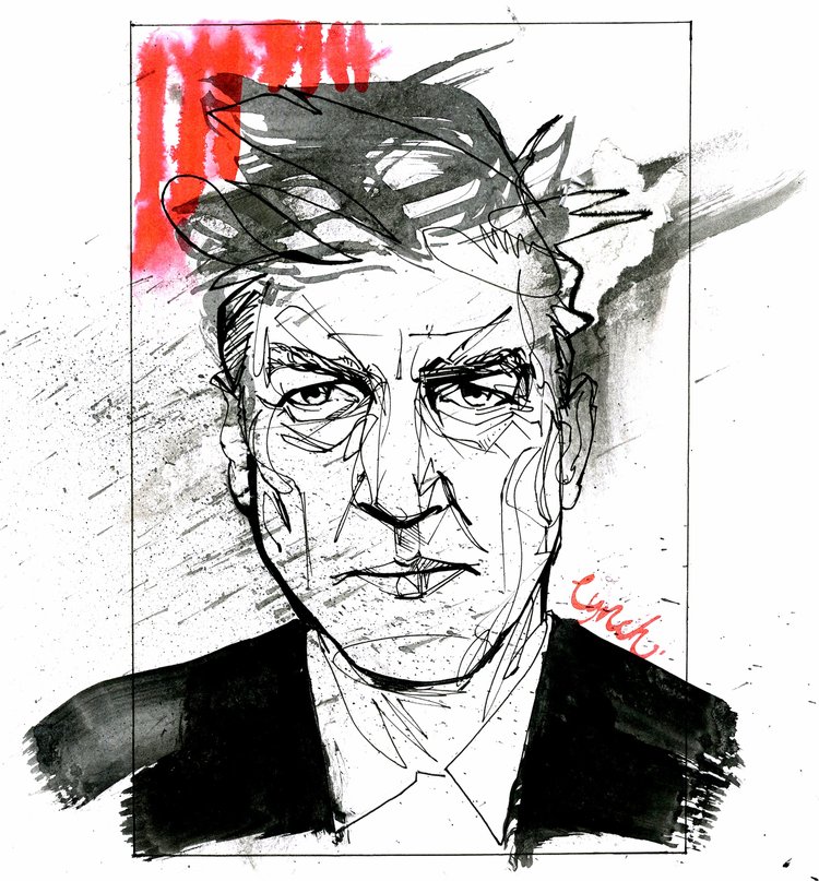 illustration, drawing, lines, ink, publishing, film, david lynch, water colour