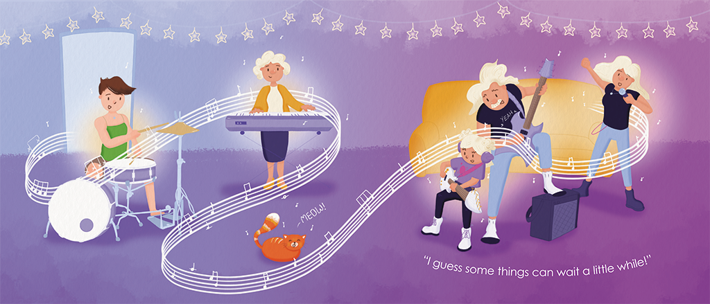 Musical illustration by student natalie gains