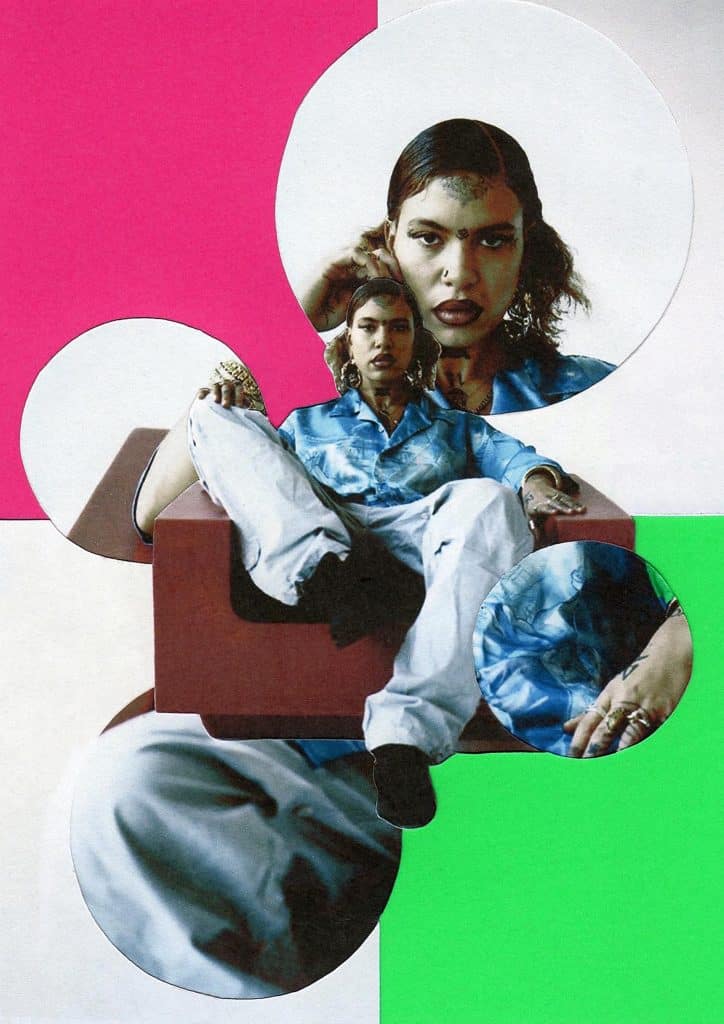 Mia's mixed media collage