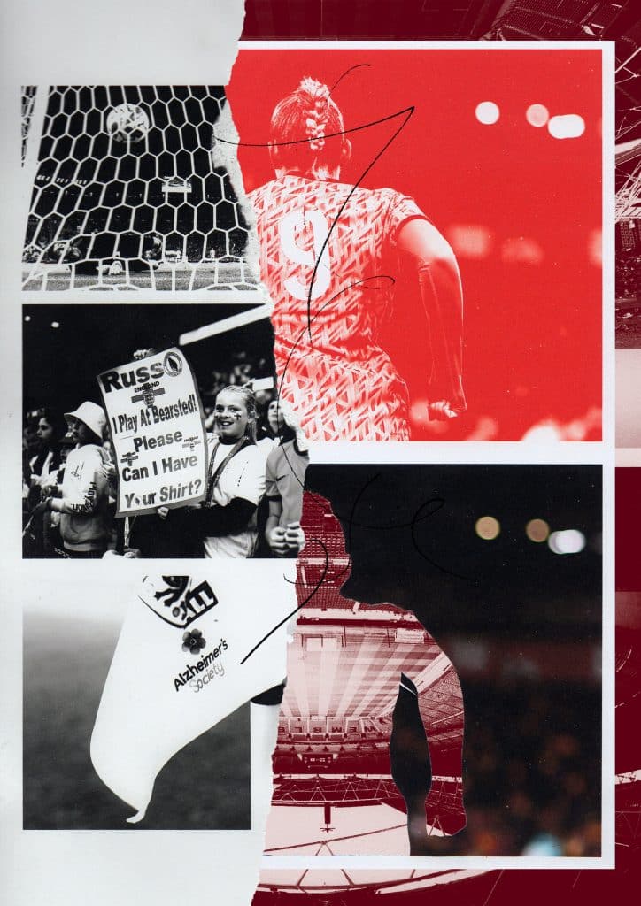 Mia's world cup mixed media collage