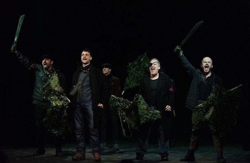 Production action shot of Macbeth