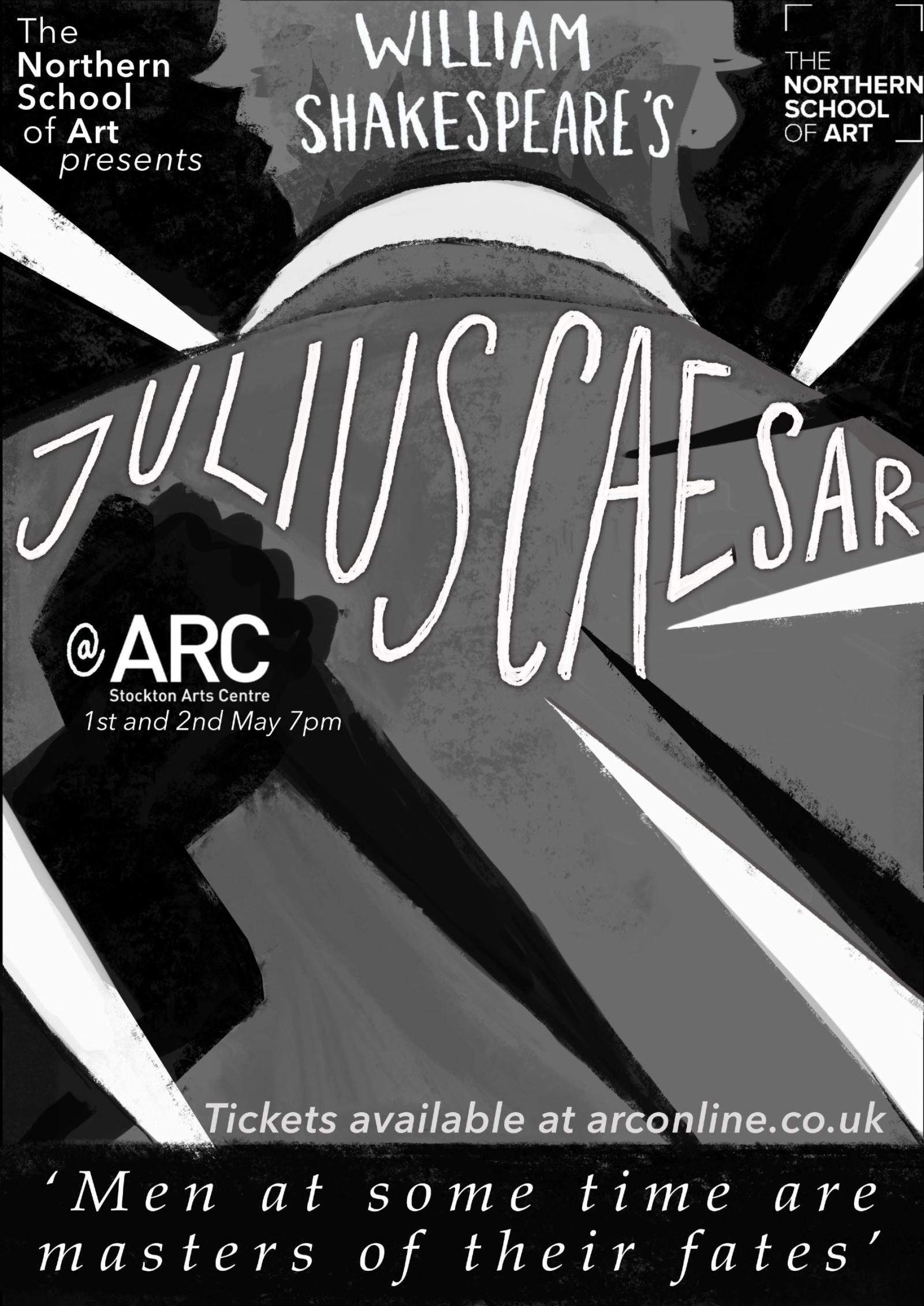 Julius Caesar by William Shakespeare <br>1st & 2nd May 7pm<br>Arc, Stockton Arts Centre 