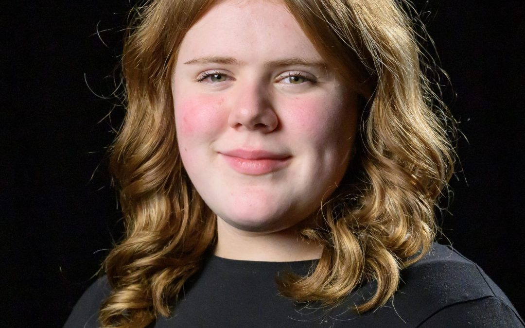 Student Rubie Riach performs at His Majesty’s Theatre in the Pauline Quirke Academy Production of Across the Line