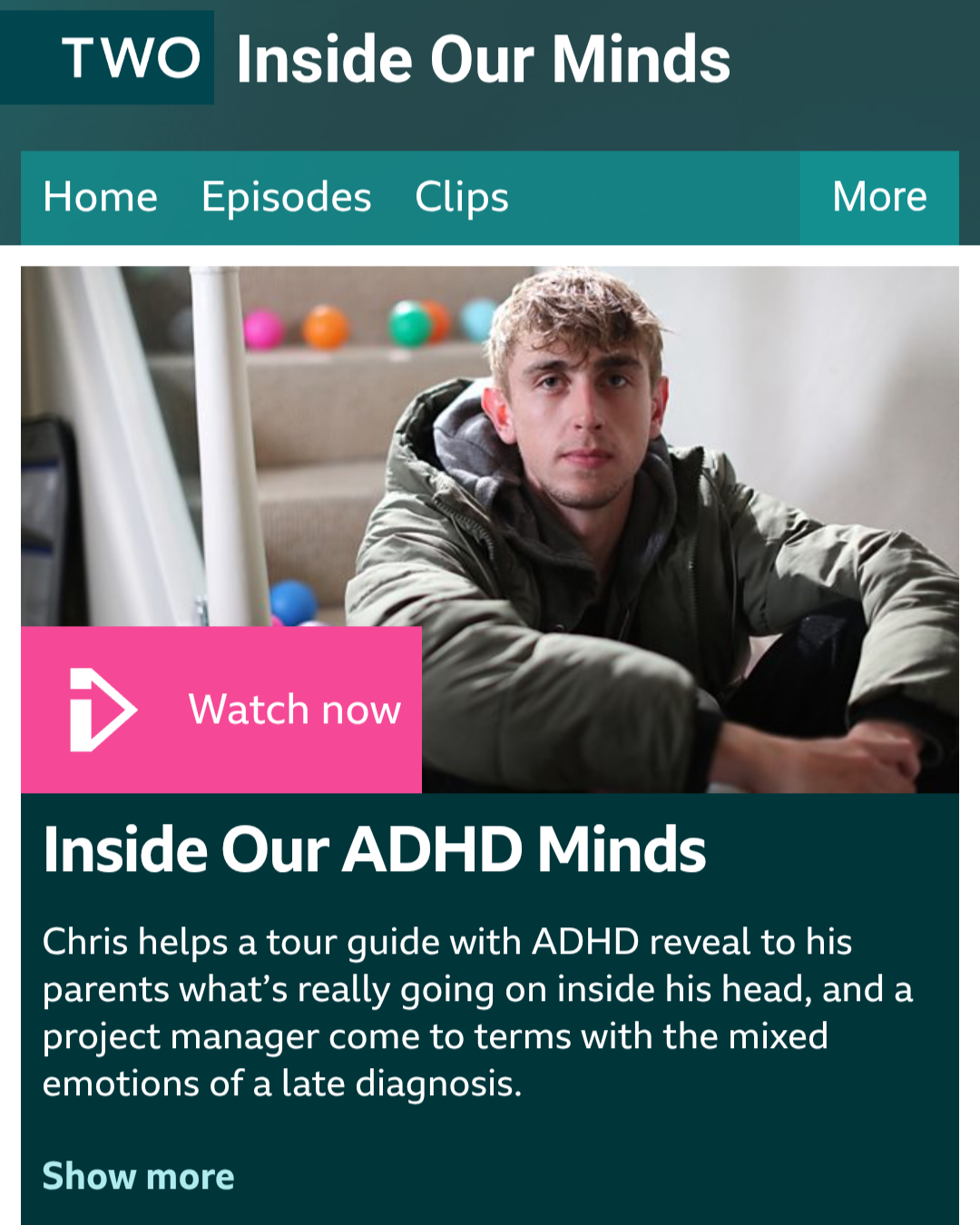 BBC two screenshot