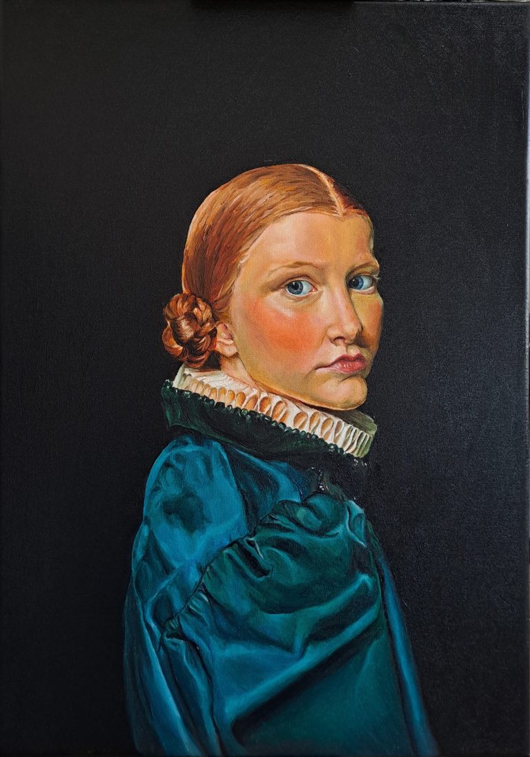 Foundation Art Prize 2025 winner Poppy Davidson's painting 'Opulence'
