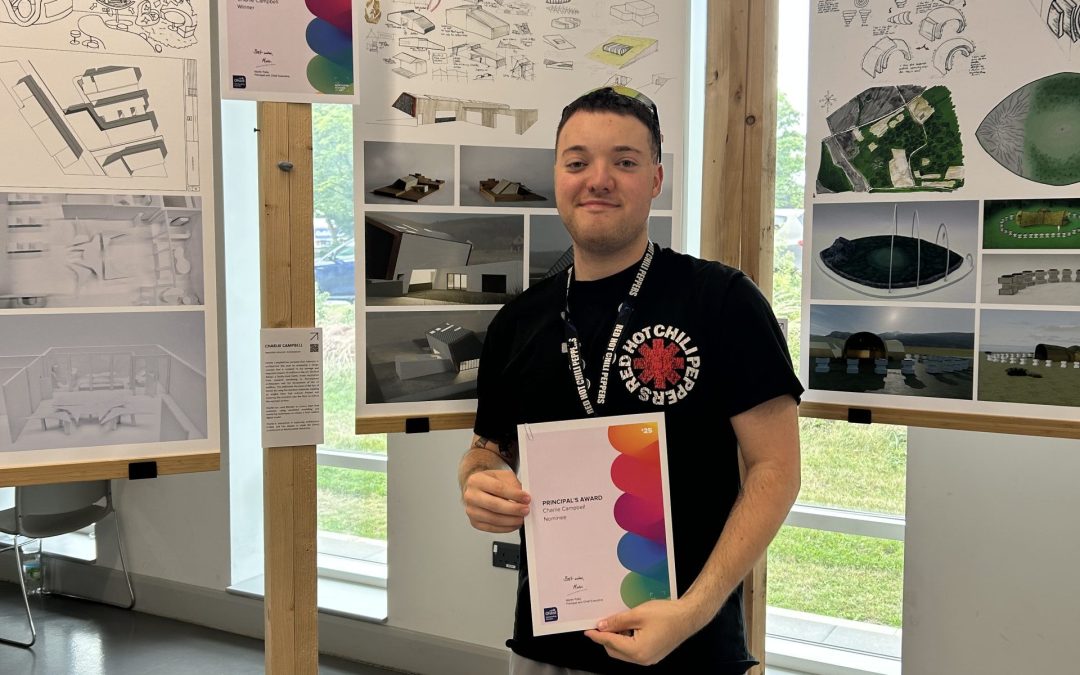 UAL 3D Design (Interior, Architecture and Production) student Charlie Campbell receives The Library Award 2025!