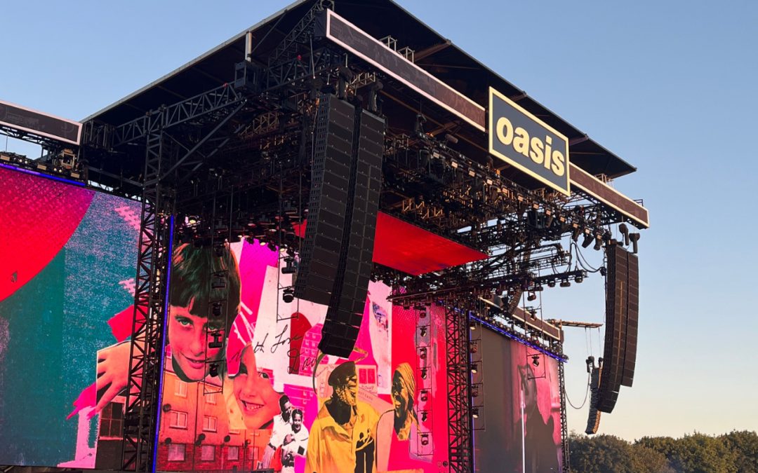 Graphic Artist and Alumni Mia Angioy creates artwork for the Oasis summer tour 2025!