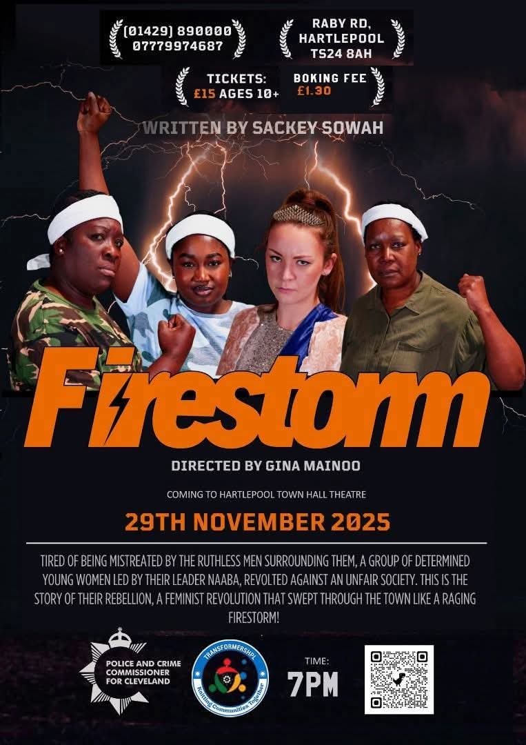 Firestorm poster with QR Code