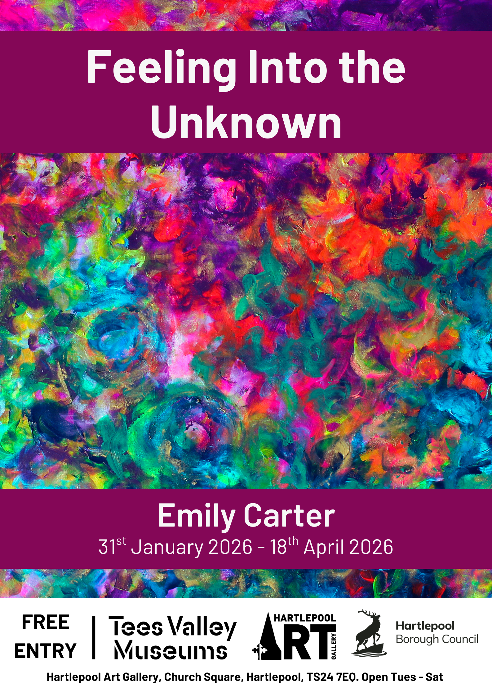 Feeling Into the Unknown A3 Leaflet