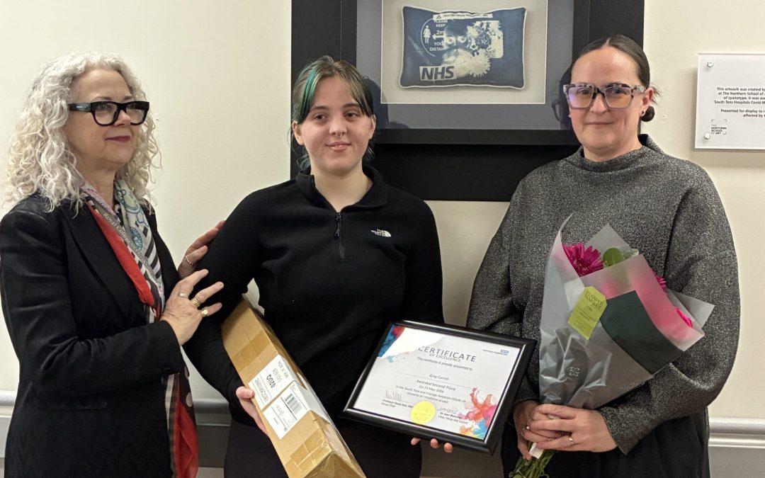 Gray Currell awarded second place in the NHS South Tees Hospitals Covid Memorial Artwork Competition