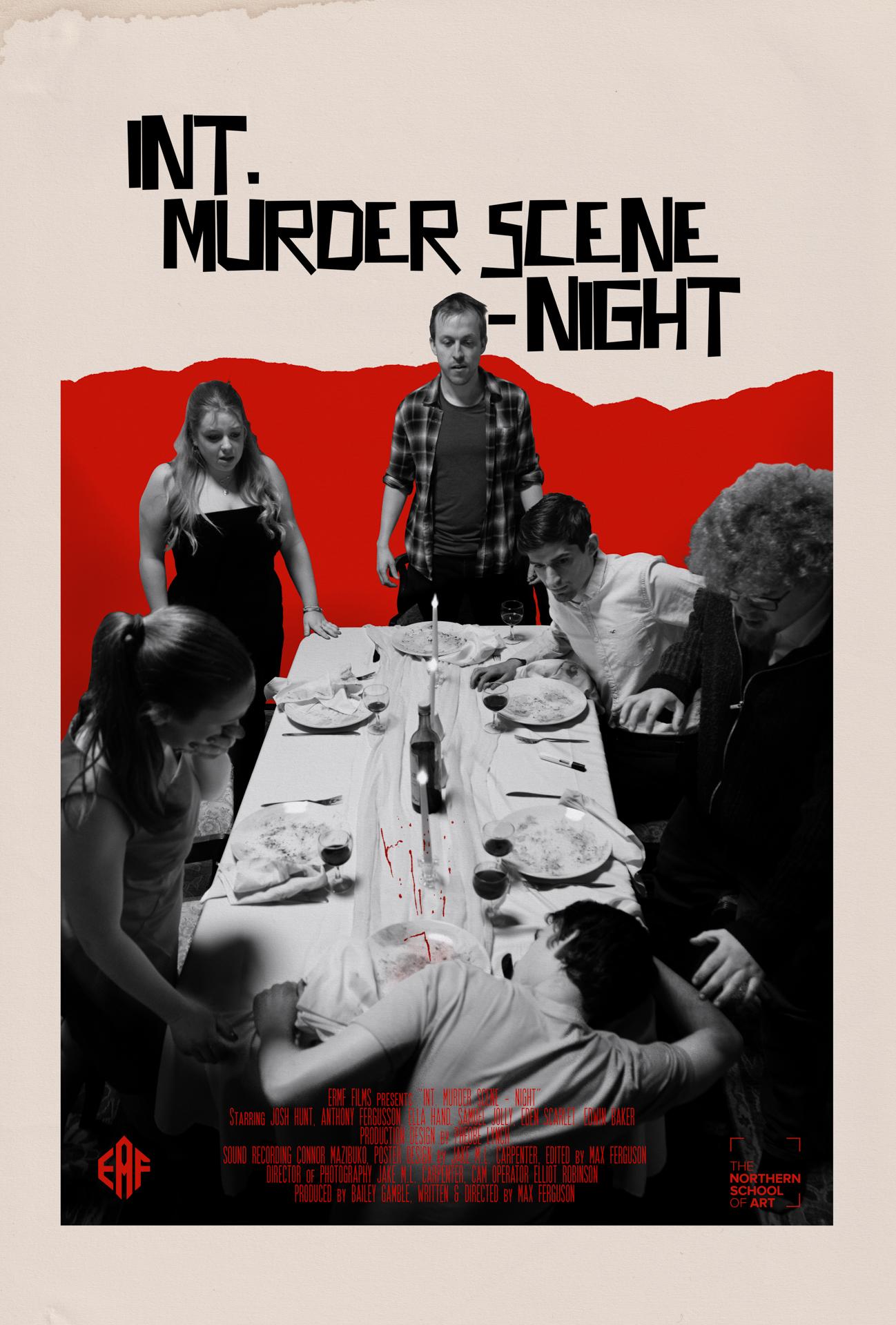 <strong>INT. MURDER SCENE. NIGHT</strong>