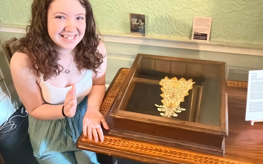 Costume degree student Ella Taylor works with Preston Park Costume Archive and exhibits at Ormesby Hall