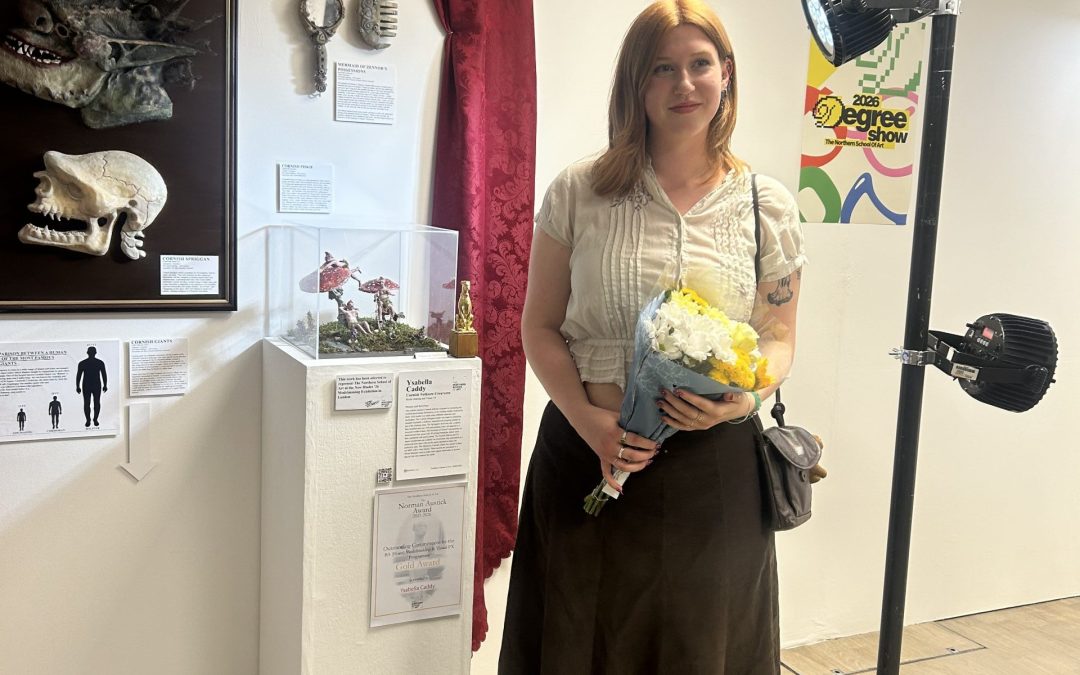 Ysabella Caddy receives Norman Austick Award for Outstanding Commitment to the BA (Hons) Model Making & Visual FX course Gold Prize