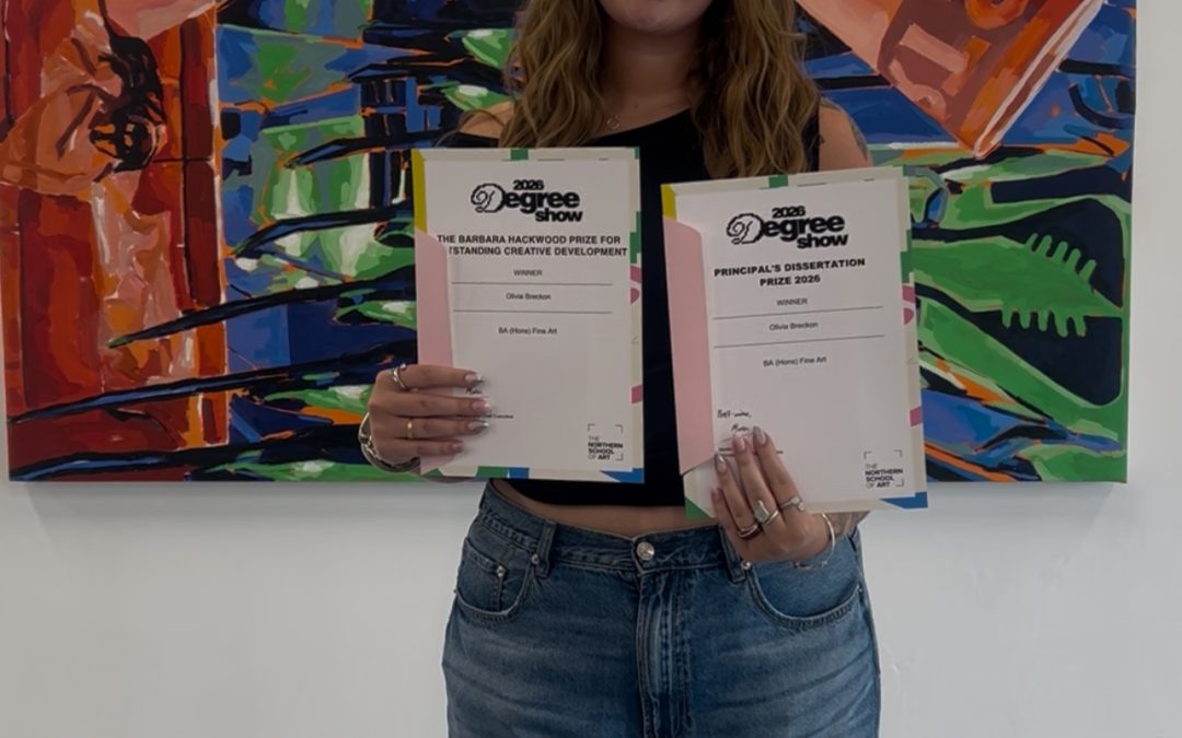 The Barbara Hackwood Prize for Outstanding Creative Development & Principal’s BA (Hons) Dissertation & Report Prize 2026 Award Winner BA (Hons) Fine Art: Olivia Breckon!
